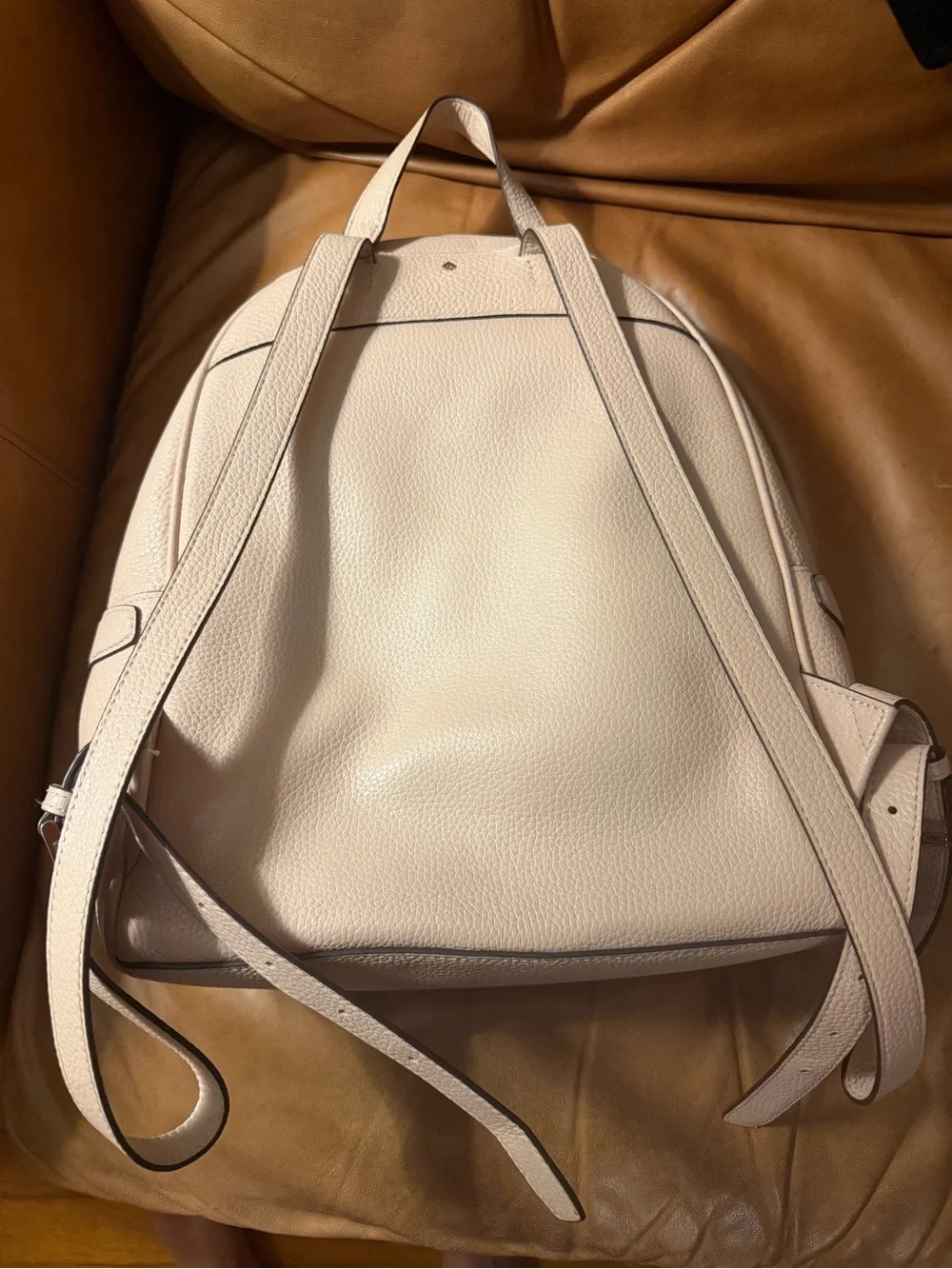 kate spade Cream Pebbled Leather Backpack
